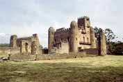 Krlovsk hrad v Gonderu. Etiopie.