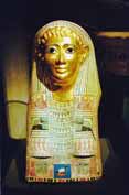 Posmrtn maska. Egyptsk muzeum. Berln. Nmecko.