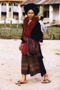 ena z horskho kmene Yao na triti v Muang Sing. Laos.