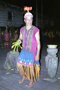 Dayak tanc tanec amana. Kalimantan, Indonsie.