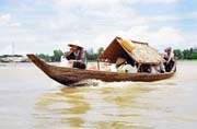 ivot na vod v Mekong delt.  Vietnam.