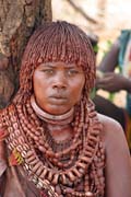 Lid z kmene Hamar, trh v Turmi. Etiopie.