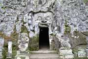 Goa Gajah, slon jeskyne. Bali, Indonsie.