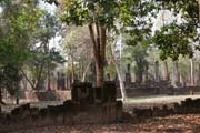 Archeologick park Kamphaeng Phet. Thajsko.