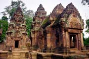 Chrm Banteay Srei v oblasti Angkor Wat. Kamboda.