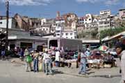 Lokln trh v Antananarivu. Madagaskar.