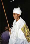 Mnich bhem Timkatu. Lalibela. Sever,  Etiopie.