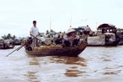ivot na vod v Mekong delt. Vietnam.